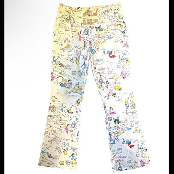 Moschino TROUSERS vintage jeans pirate water size 8 - Picture 1 of 7
